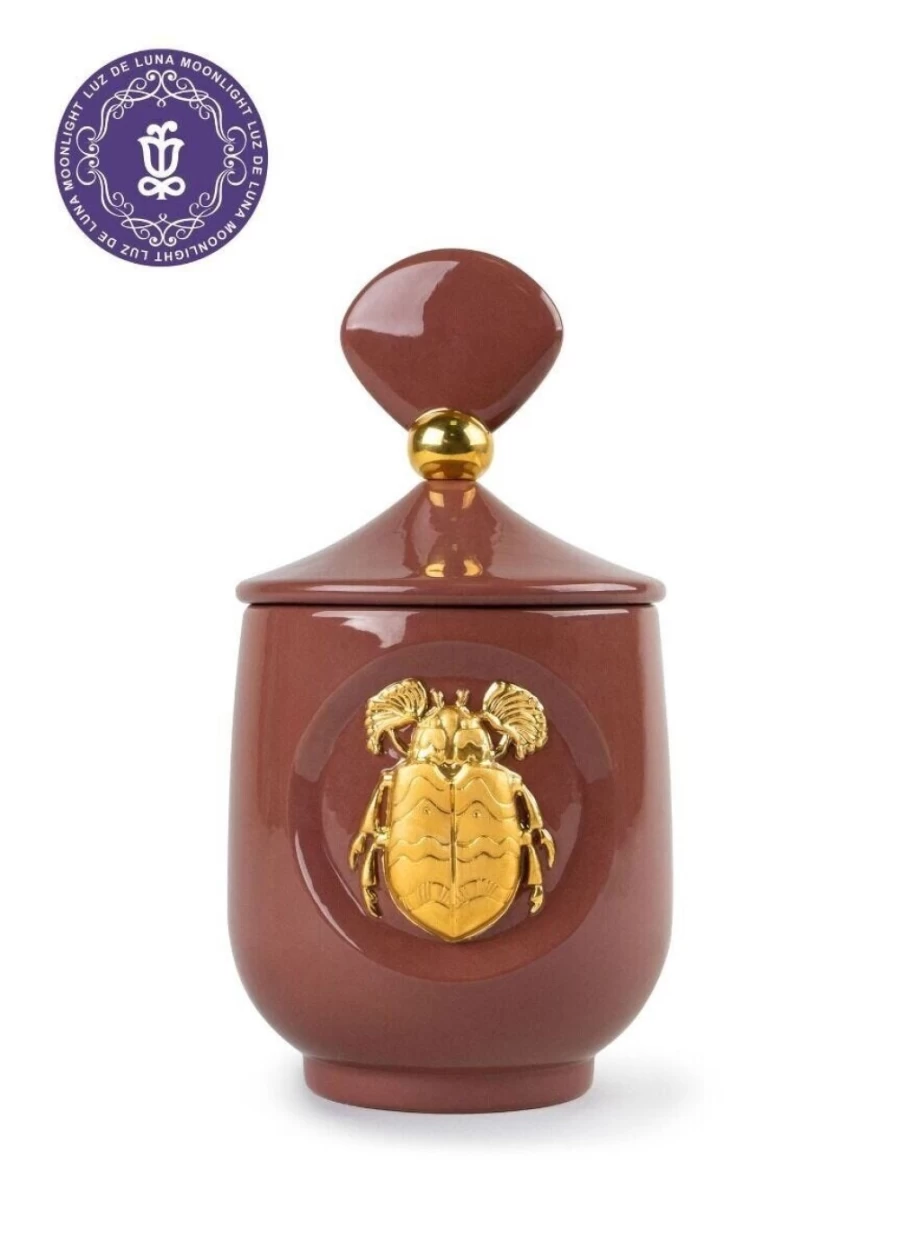 Lladró Scarab Candle - Luxurious Moonlight Scented Animal Design for Home Decor