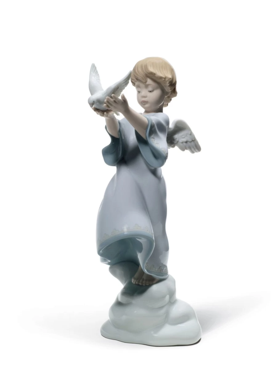 Lladró Peace On Earth Angel Figurine - Handcrafted Porcelain Collectible