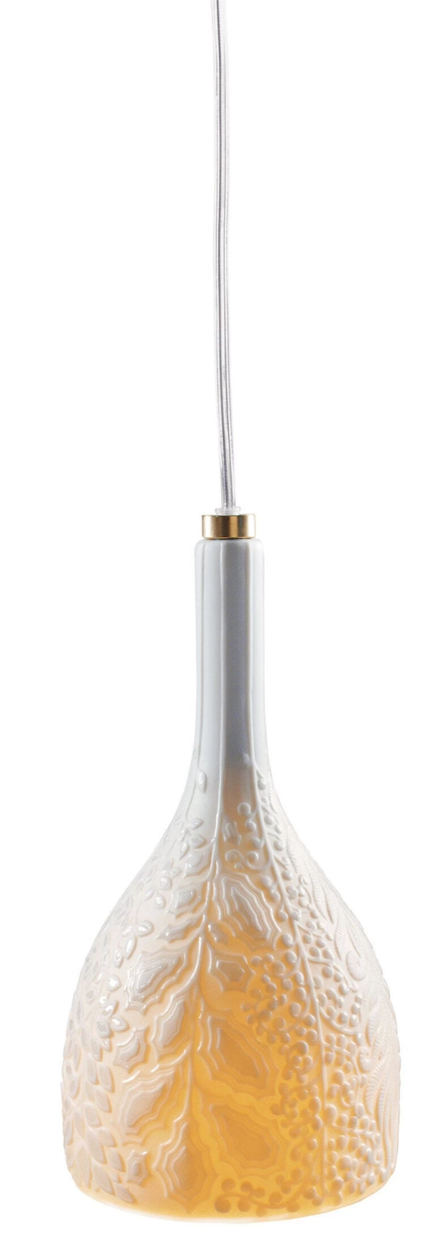 Lladró White Hanging Lamp – Elegant Handcrafted Ceiling Light for Home Decor