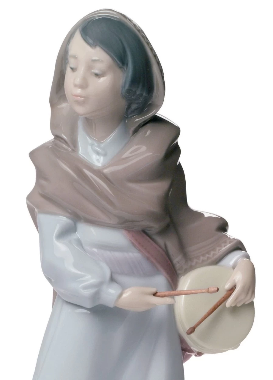 Lladró Drummer Boy Nativity Figurine - Handcrafted Christmas Collectible