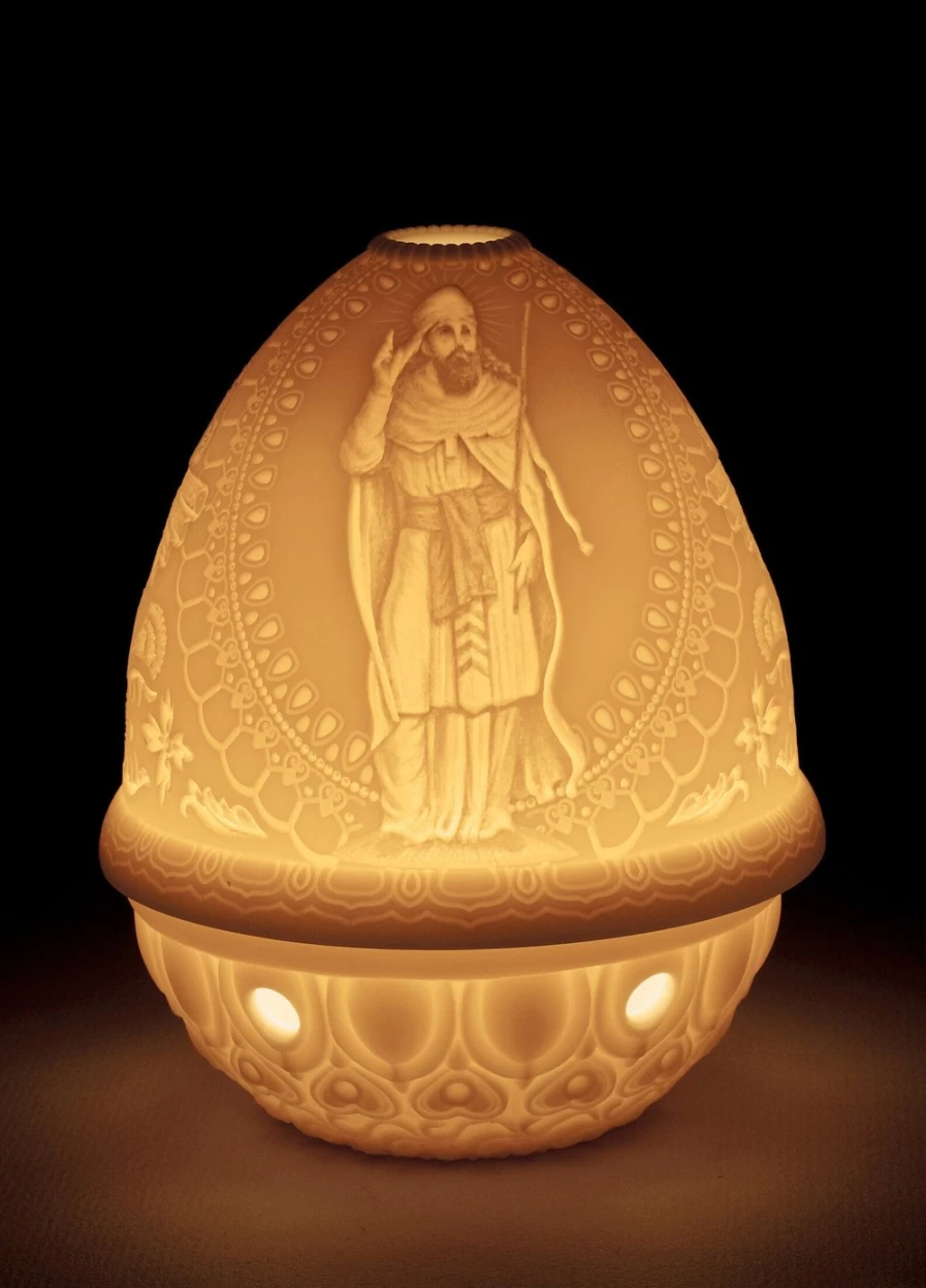 Lladró Zarathustra Lithophane Night Light - Handcrafted Porcelain Art