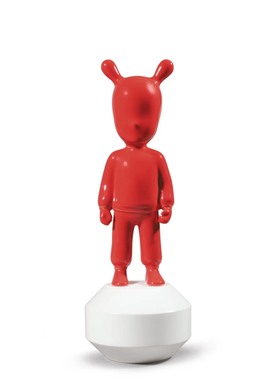 Lladró The Red Guest Figurine - Handcrafted Porcelain Collectible Small Model