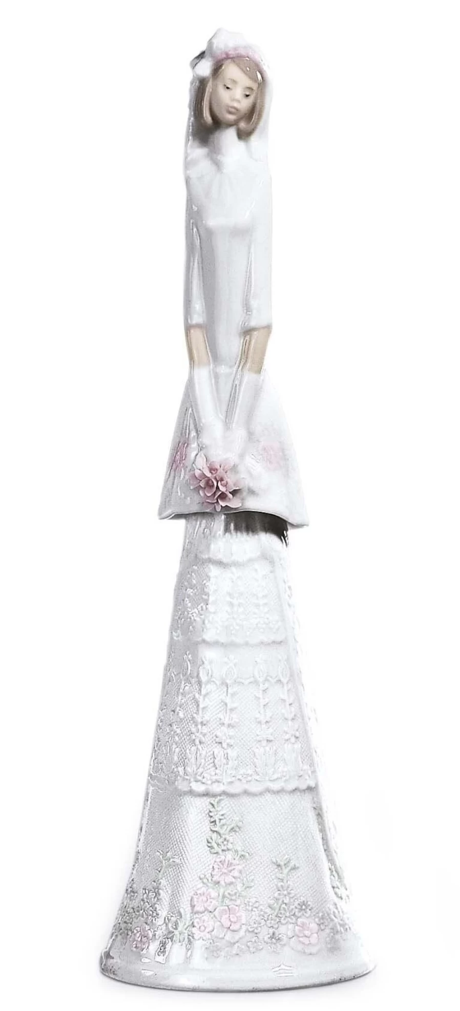 Lladró Bridal Bell Porcelain Figurine - Elegant Wedding Collectible