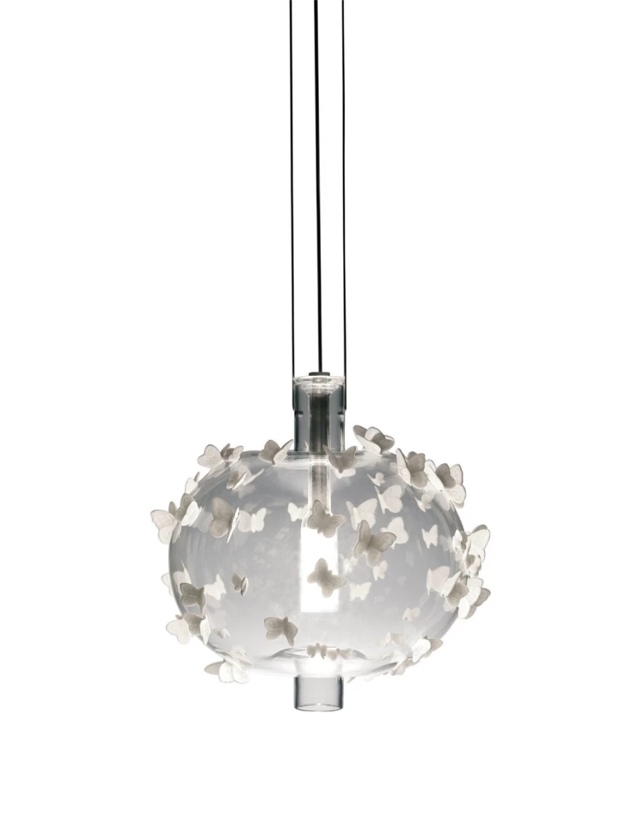 Lladró Freeze Frame Butterflies Ceiling Lamp - Elegant Butterfly Design LED Light for Home Decor (US)