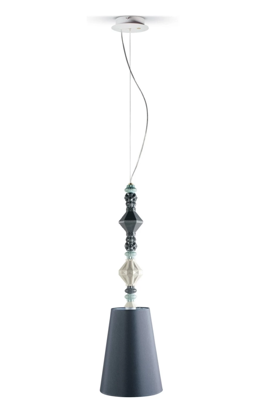 Lladró Belle De Nuit II Black Ceiling Lamp | Elegant Modern Lighting