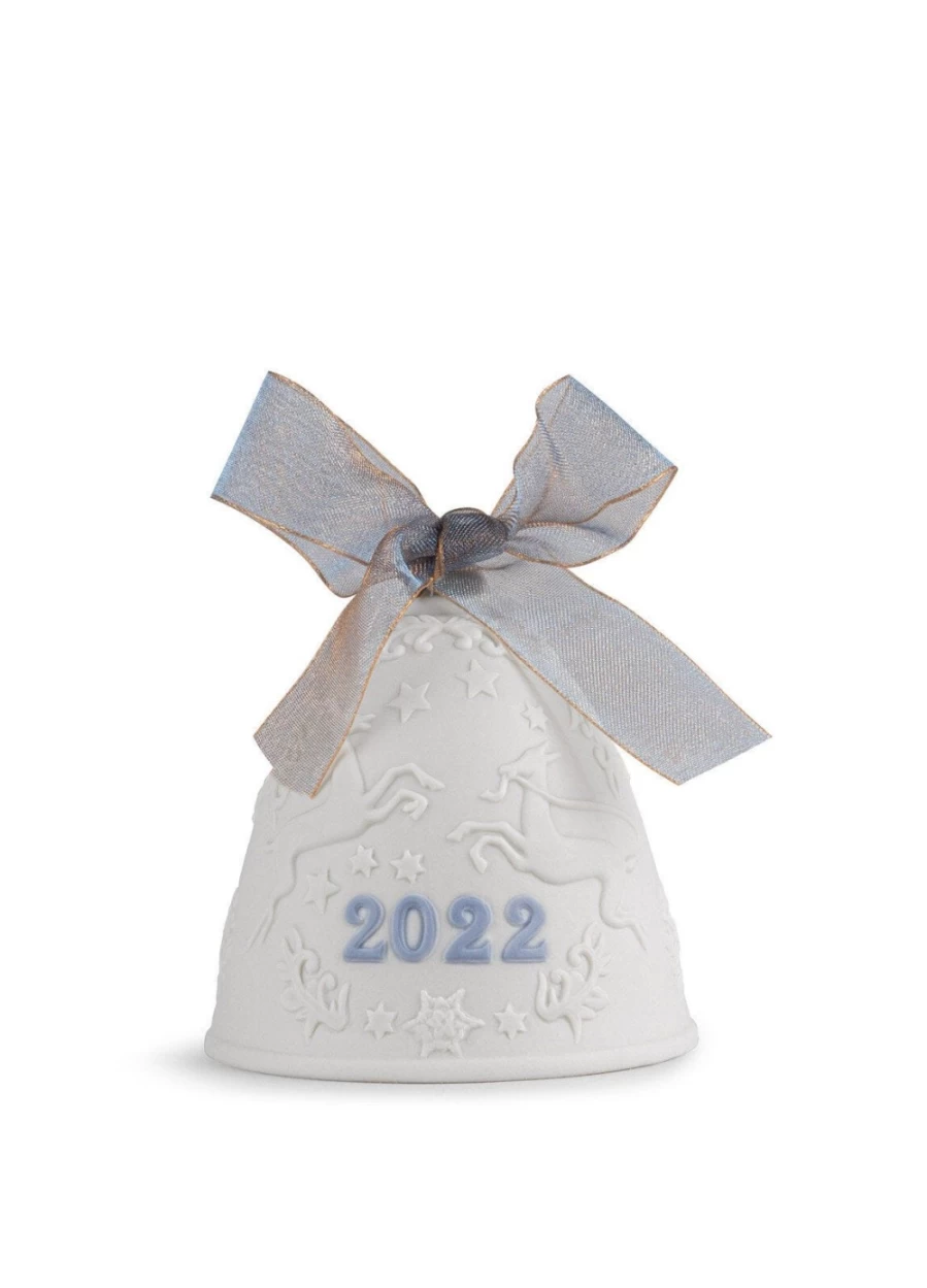 "Lladró 2022 Christmas Bell - Handcrafted Porcelain Holiday Decoration"