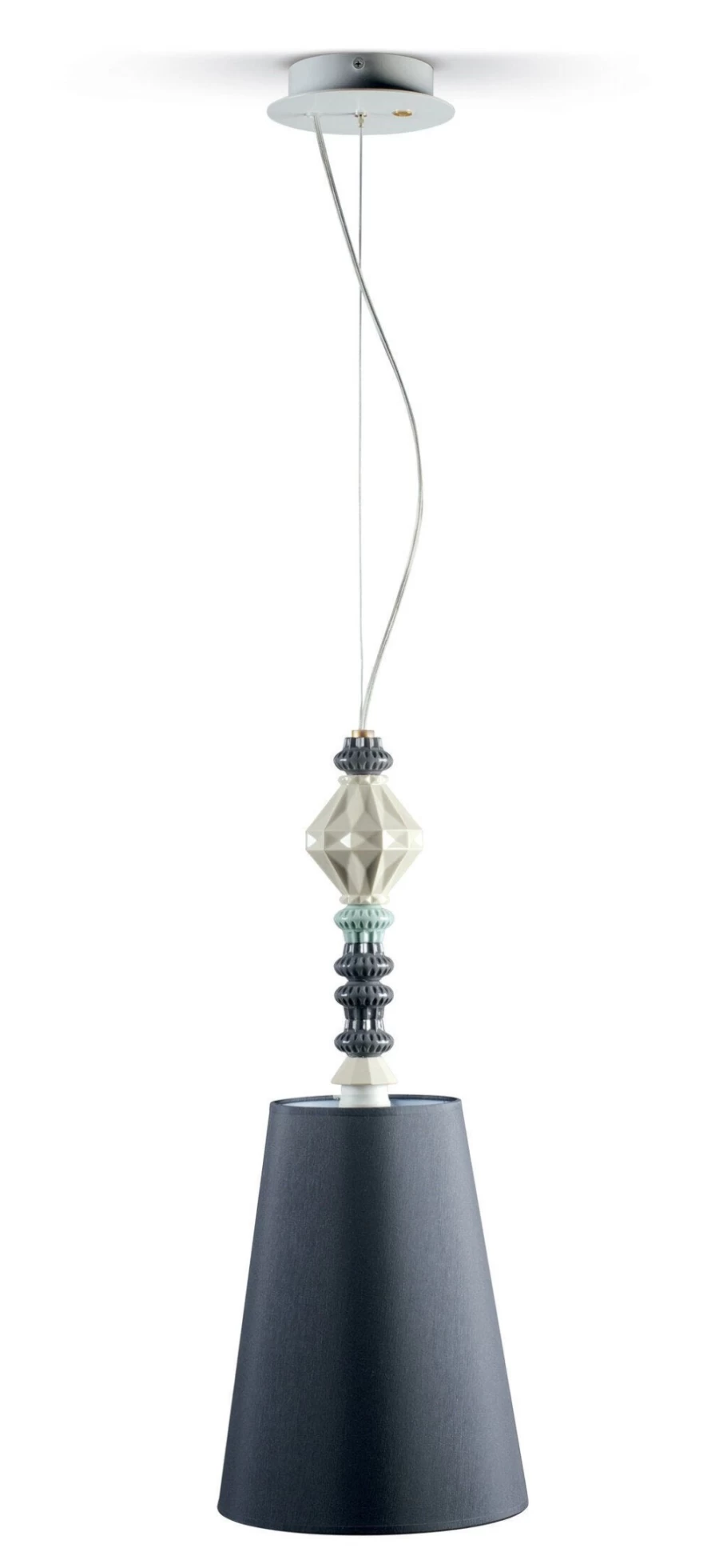 Lladró Belle De Nuit Black Ceiling Lamp I | Elegant Modern Lighting