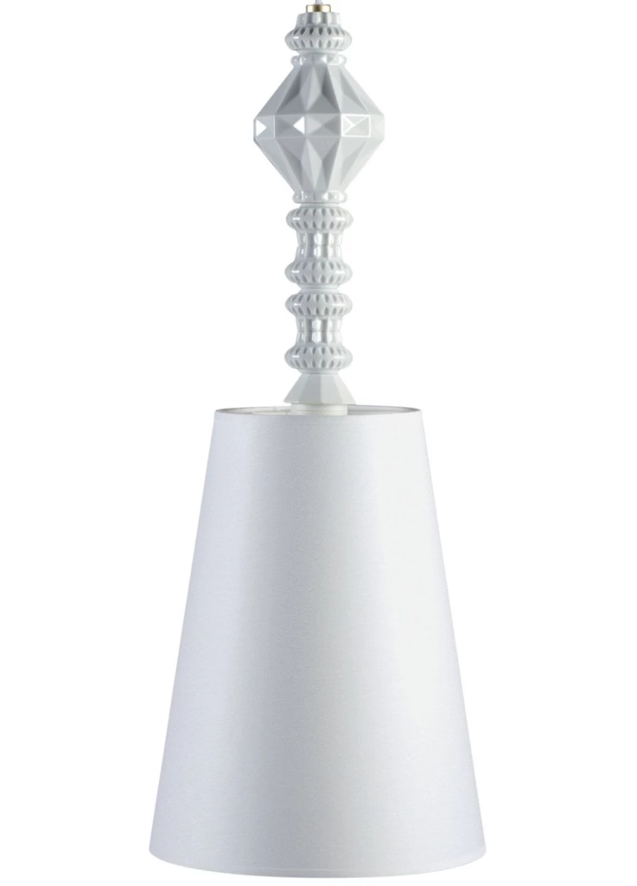 Lladró Belle De Nuit White Porcelain Ceiling Lamp I