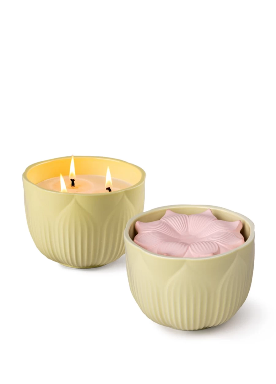 Lladró Aroma Jardines De Valencia Porcelain Fragrance Diffuser Set