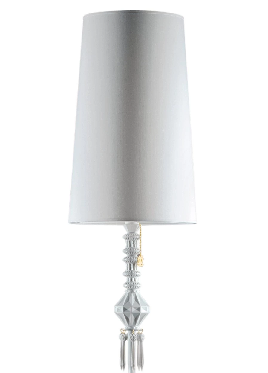 Lladró Belle De Nuit White Floor Lamp I | Elegant Home Lighting USA