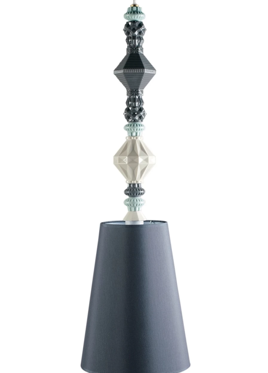 Lladró Belle De Nuit II Black Ceiling Lamp | Elegant Modern Lighting