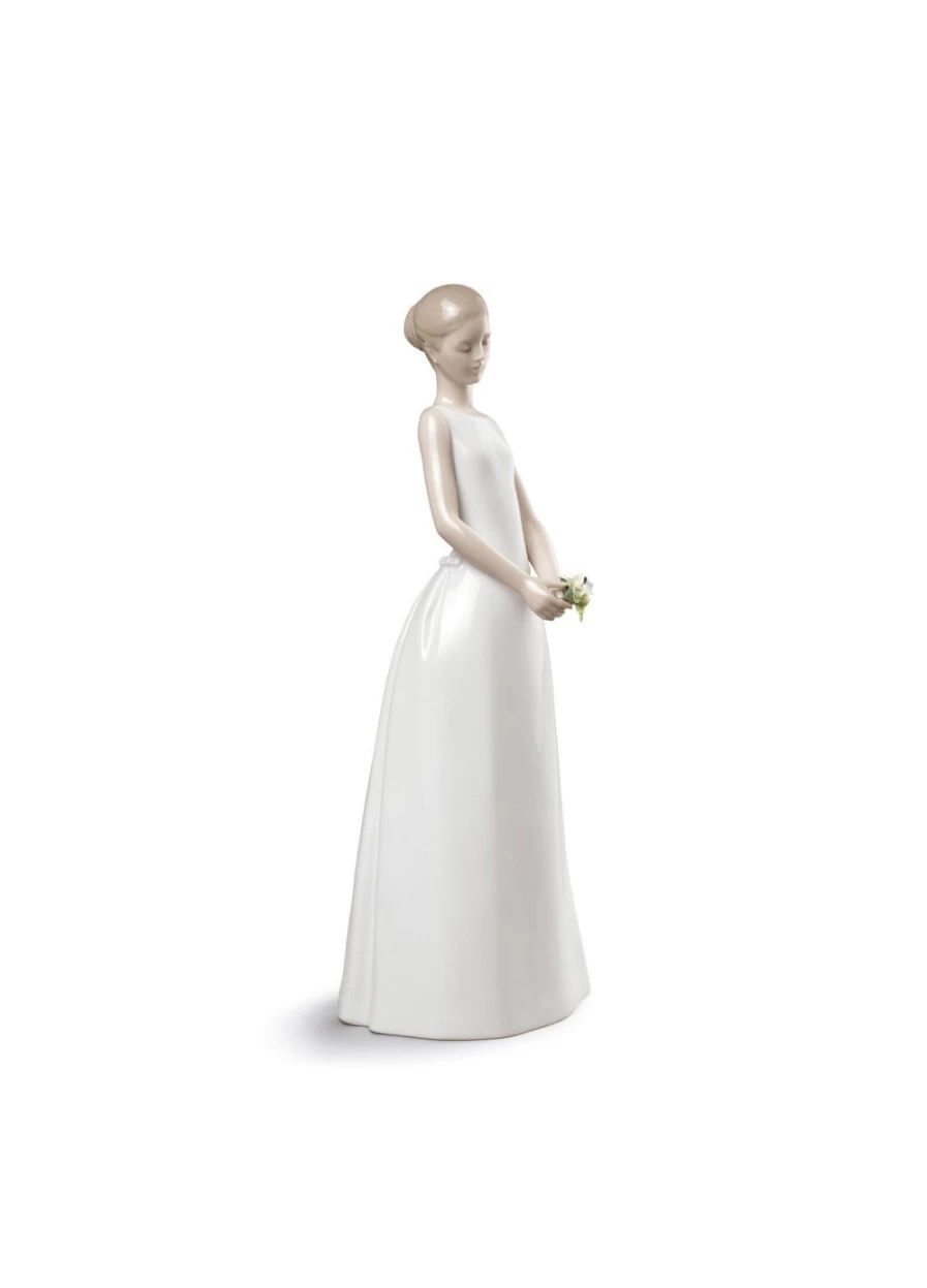 Lladró Porcelain Wedding Day Figurine – Elegant Bride and Groom Sculpture for Romantic Decor