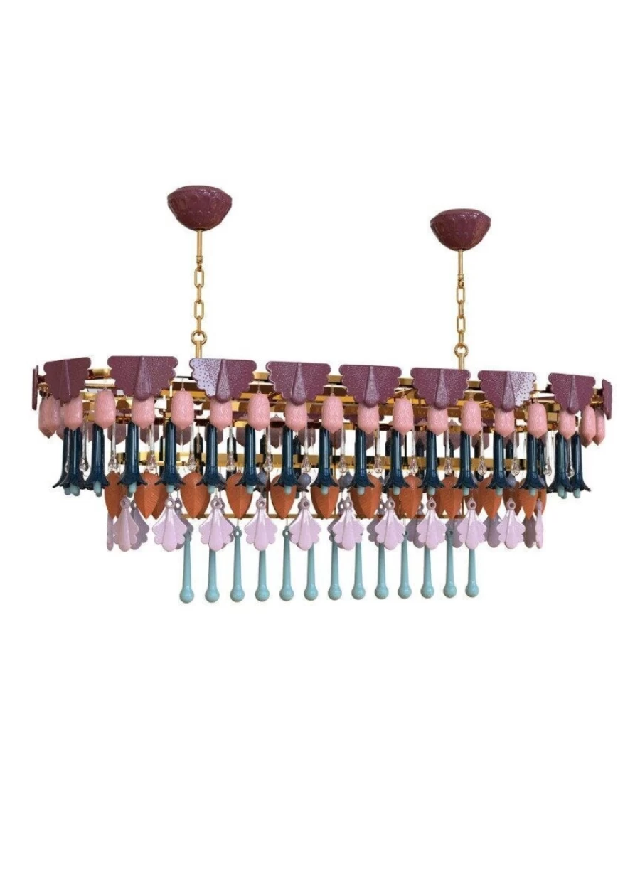 Lladró Seasons Chandelier Oval 150cm Fall Collection – Elegant Ceiling Light Fixture