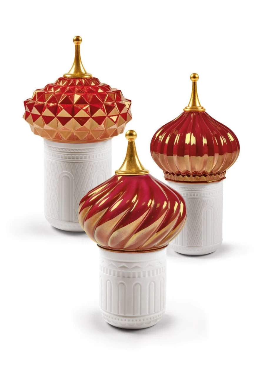 Lladró Red 1001 Candles Set - Elegant Decorative Scented Candles for Home & Gifts
