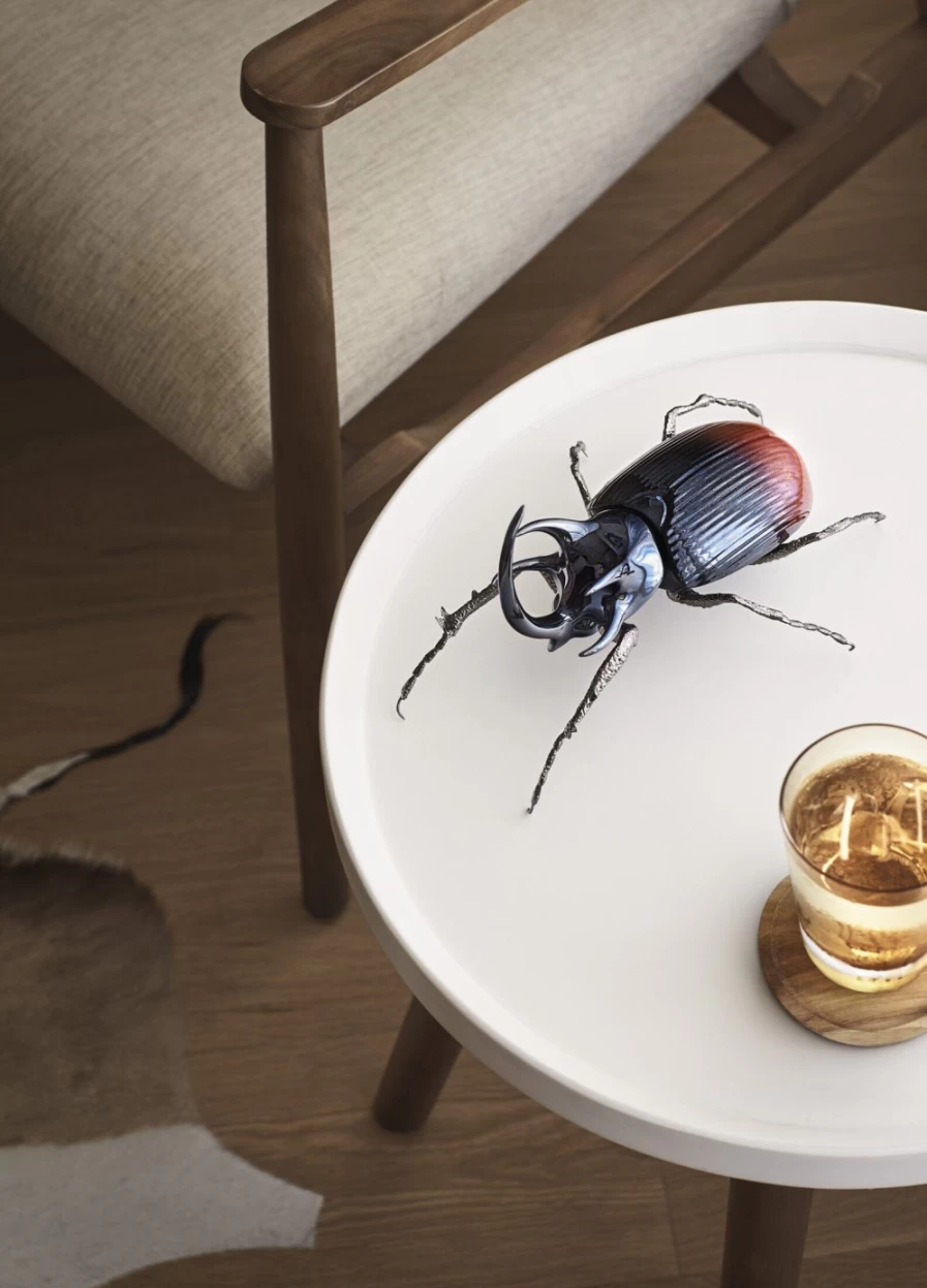 Lladró Rhinoceros Beetle Porcelain Sculpture | Handcrafted Figurine for Collectors