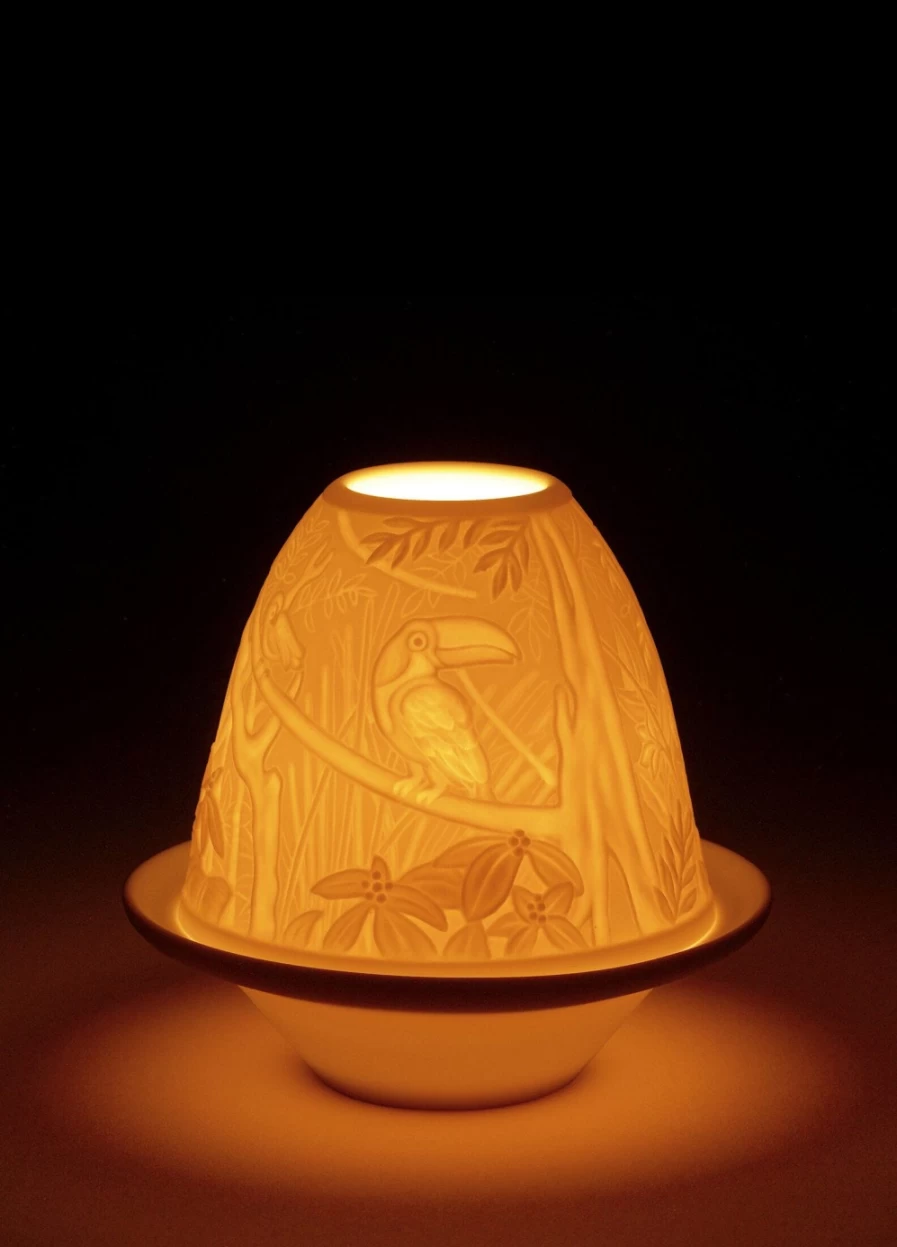 Lladró Toucans Lithophane Decorative Plate with 3D Art Design
