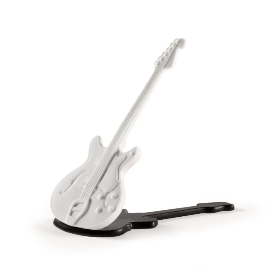 Lladró Porcelain Electric Guitar Figurine – Handcrafted Collectible Music Statue