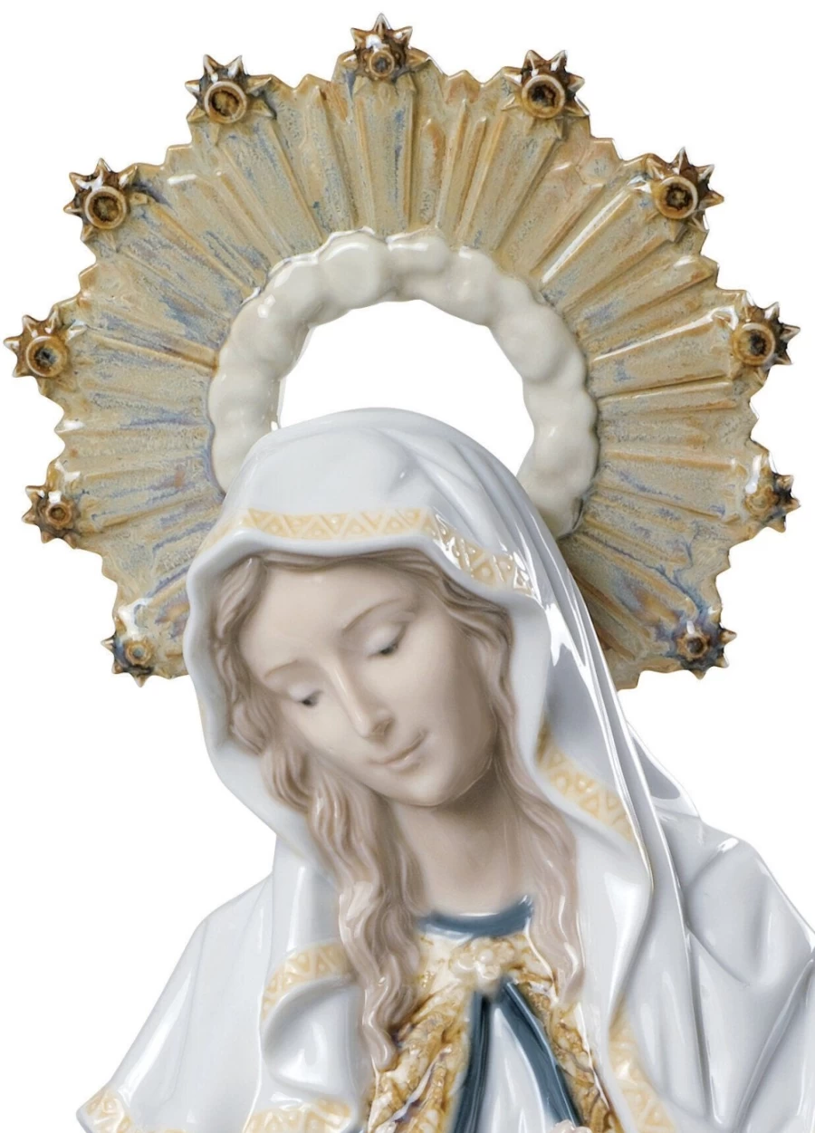 Lladró Our Lady Of Divine Providence Porcelain Figurine - Religious Statue
