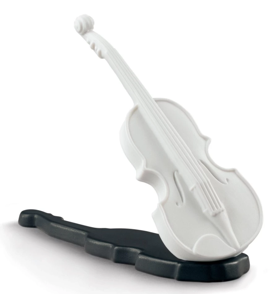 "Lladró Porcelain Violin Figurine – Handcrafted Collectible Music Statue"
