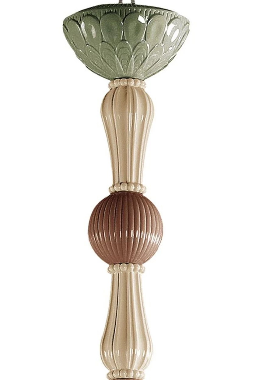 Lladró Ivy And Seed 16-Light Chandelier – Large Flat Model Spices Design for Elegant Dining Room Lighting