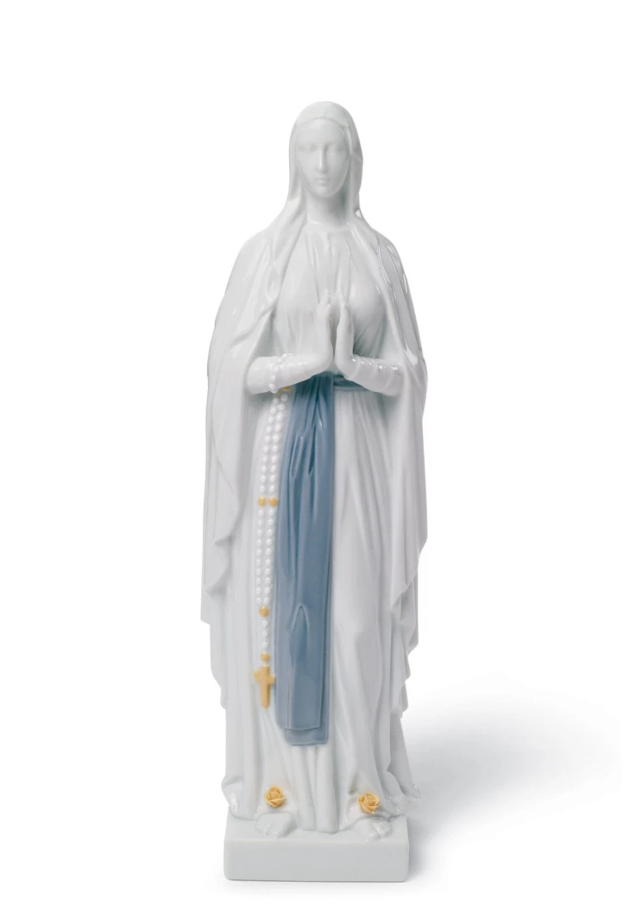 Lladró Our Lady Of Lourdes Porcelain Figurine - Handcrafted Religious Collectible