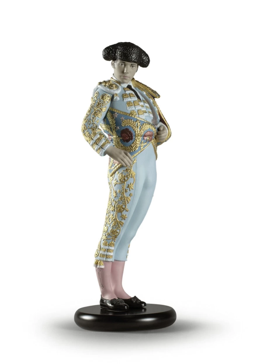 Lladró Limited Edition Blue Bullfighter Figurine - Handcrafted Porcelain Collectible