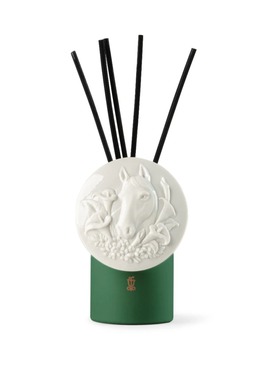 Lladró Valencia Garden Horse Figurine with Perfume Diffuser - Elegant Home Decor