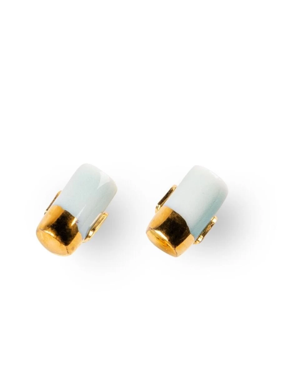 Lladró Twiggy Stud Earrings – Elegant Floral Design Studs for Women