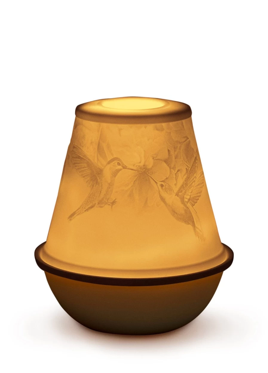 Lladró Rechargeable LED Engagement Lithophane Lamp - Romantic Gift for Couples