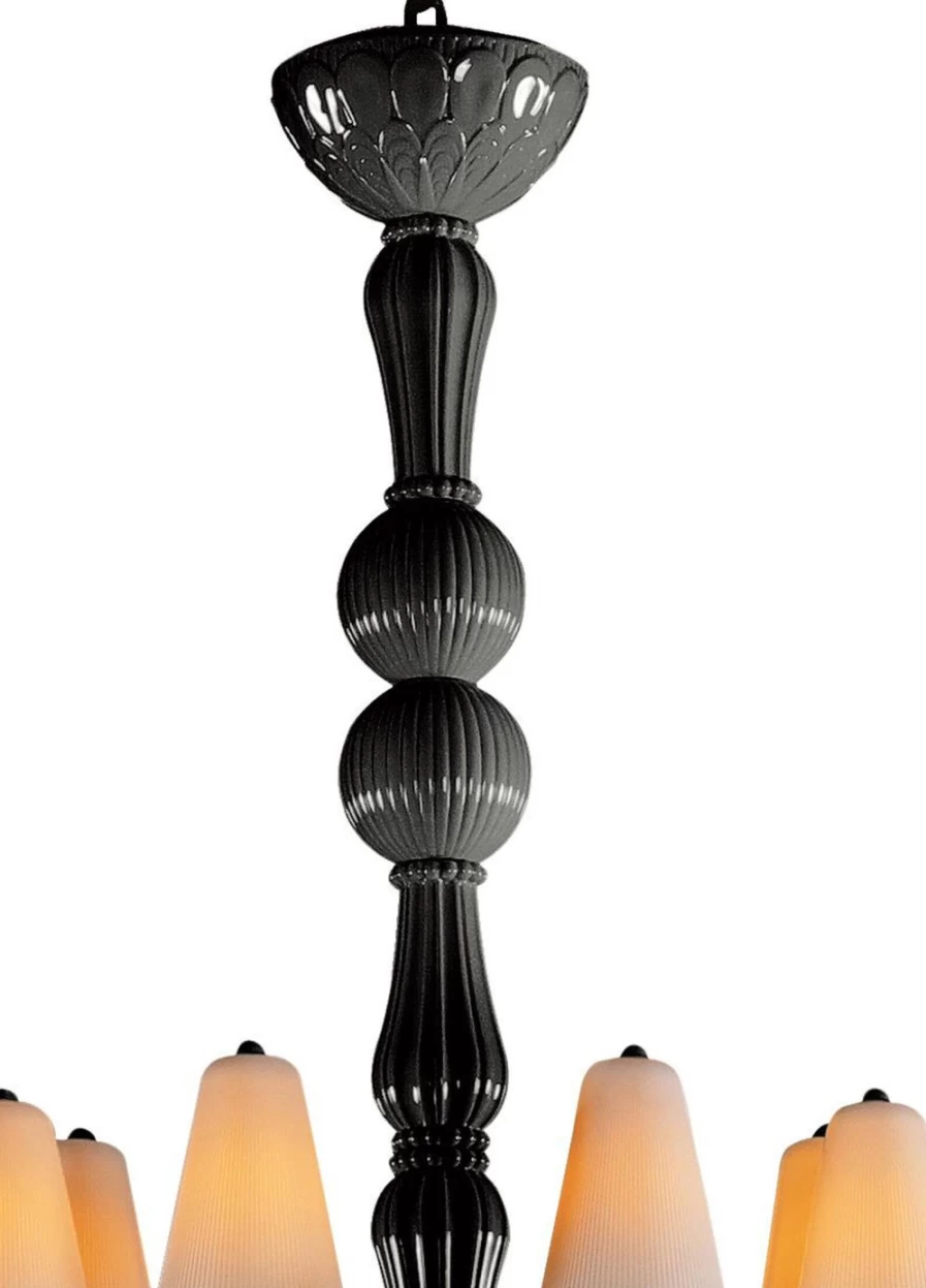 Lladró Absolute Black 32-Light Large Chandelier – Ivy And Seed Collection