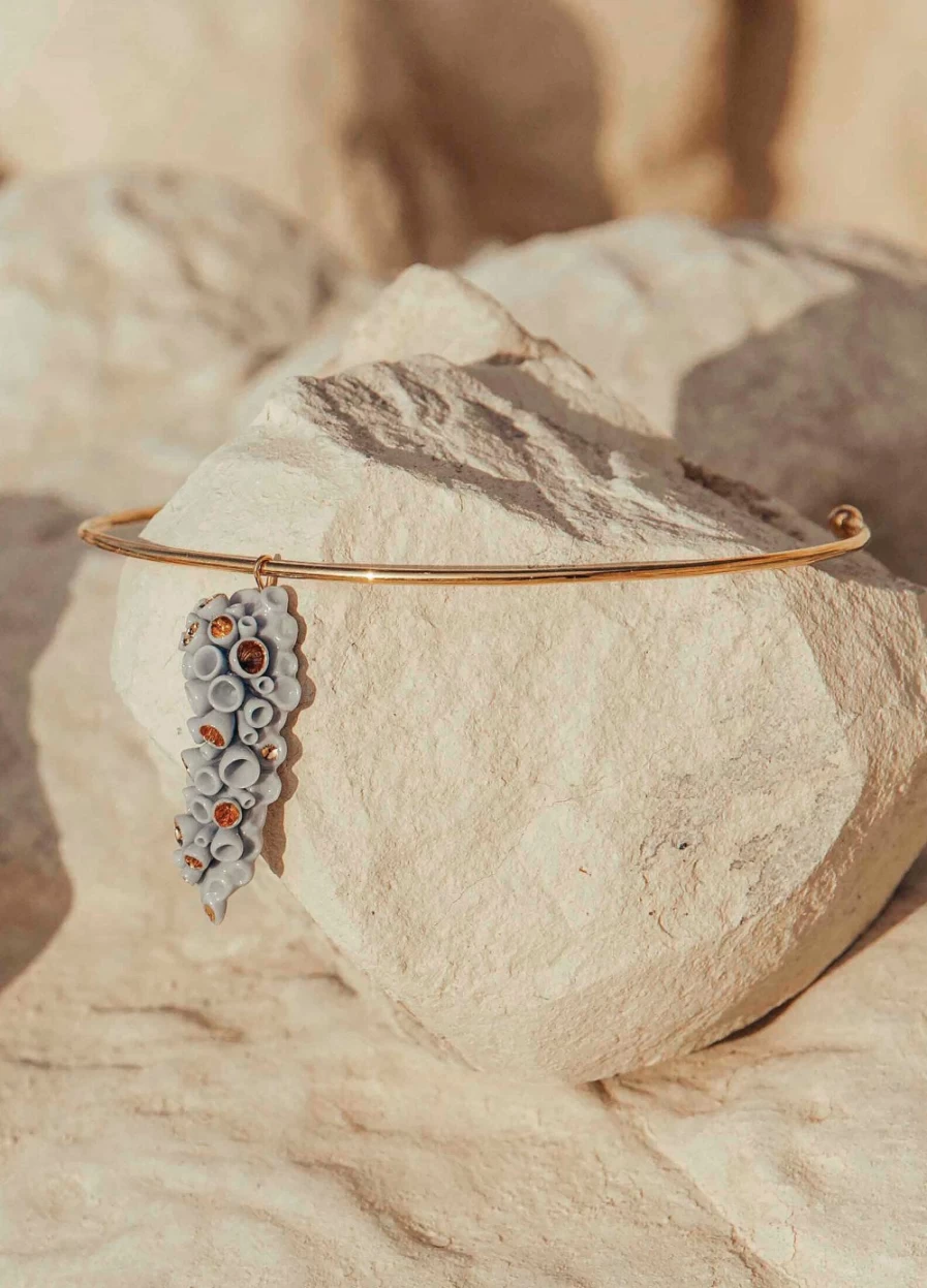 Lladró Coral Blue Reef Necklace – Handcrafted Porcelain Jewelry