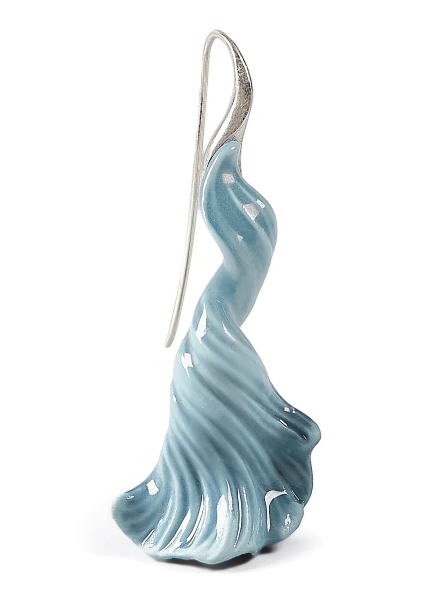 Lladró Exquisite Aquarium-Inspired Long Earrings for Elegant Women