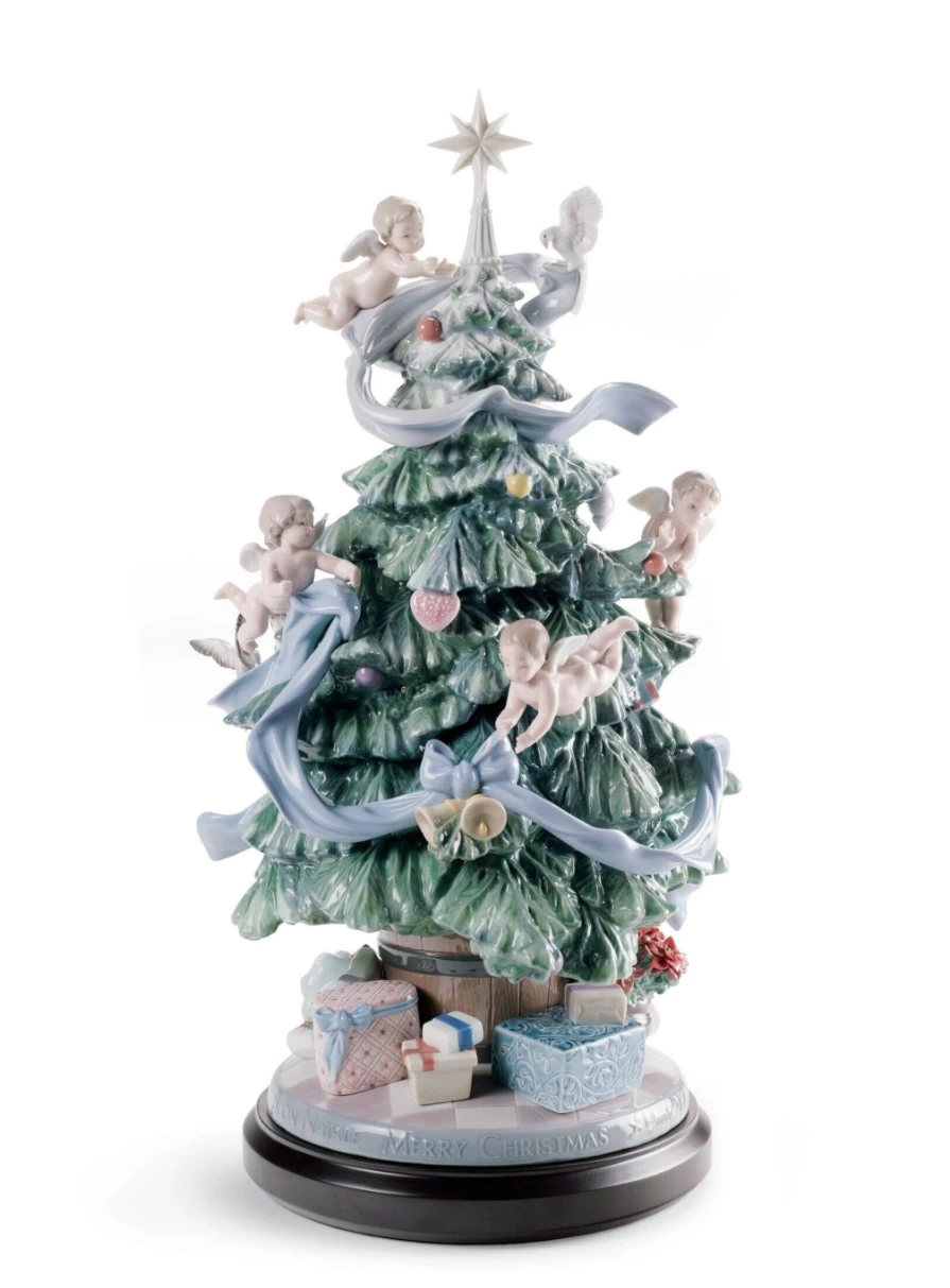 Lladró Limited Edition Great Christmas Tree Figurine - Collectible Holiday Decoration