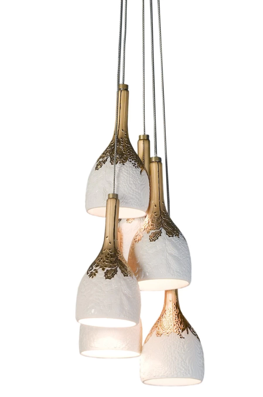 Lladró 6-Light Ceiling Lamp – Modern Chandelier for US Homes