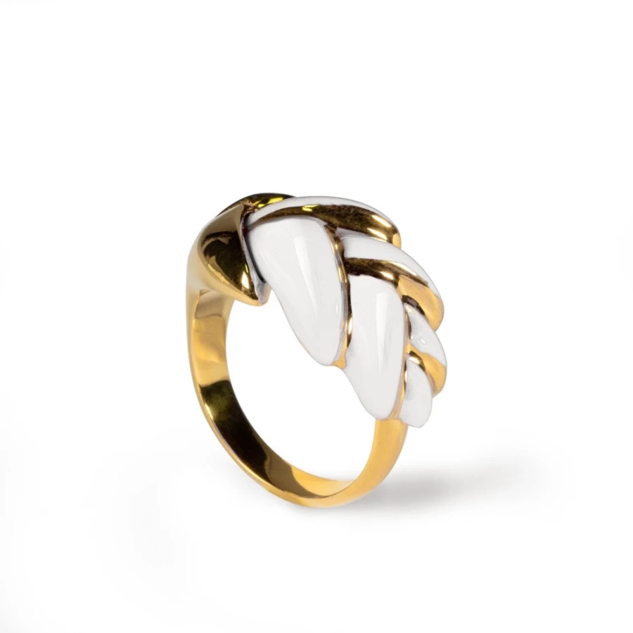 Lladró Adjustable Heliconia Metal Ring – Elegant & Stylish Jewelry