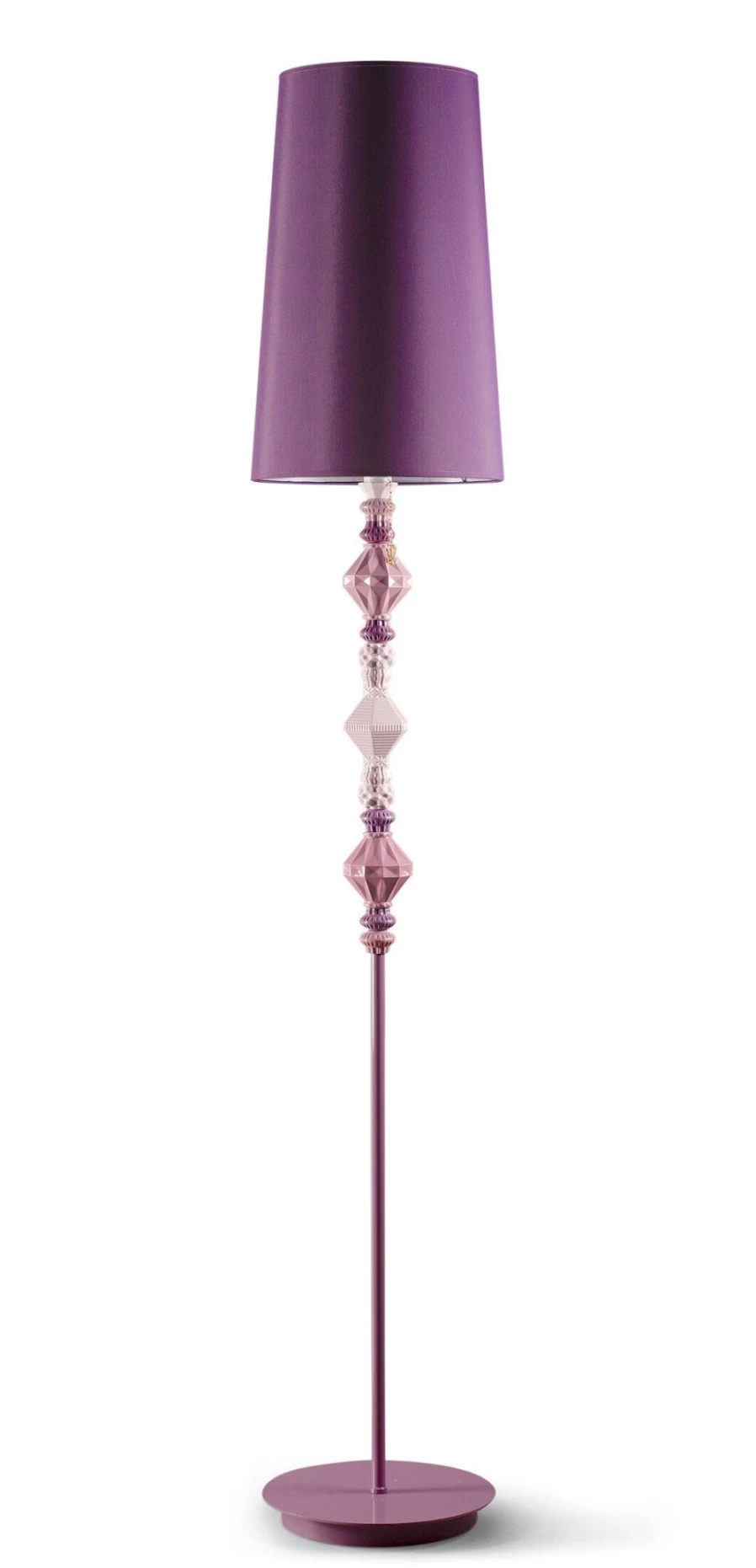 Lladró Belle De Nuit II Pink Floor Lamp | Elegant Home Lighting