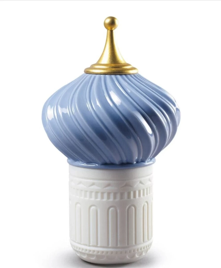 Lladró Blue 1001 Candles Set - Handcrafted Porcelain Collectible Candles