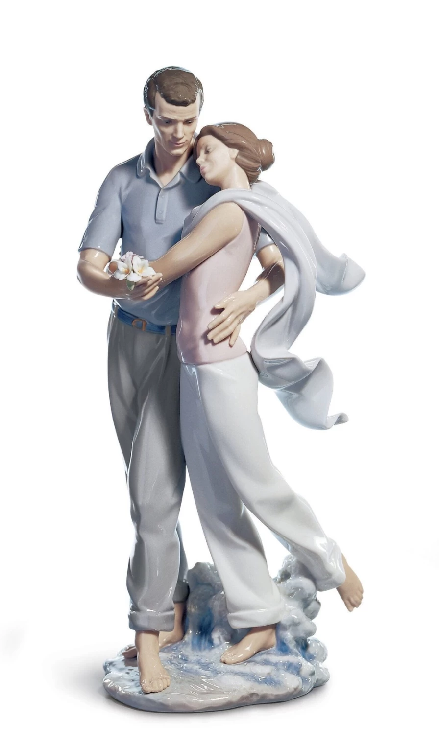 "Lladró Romantic Couple Figurine - 'You're Everything To Me' Porcelain Sculpture Gift"