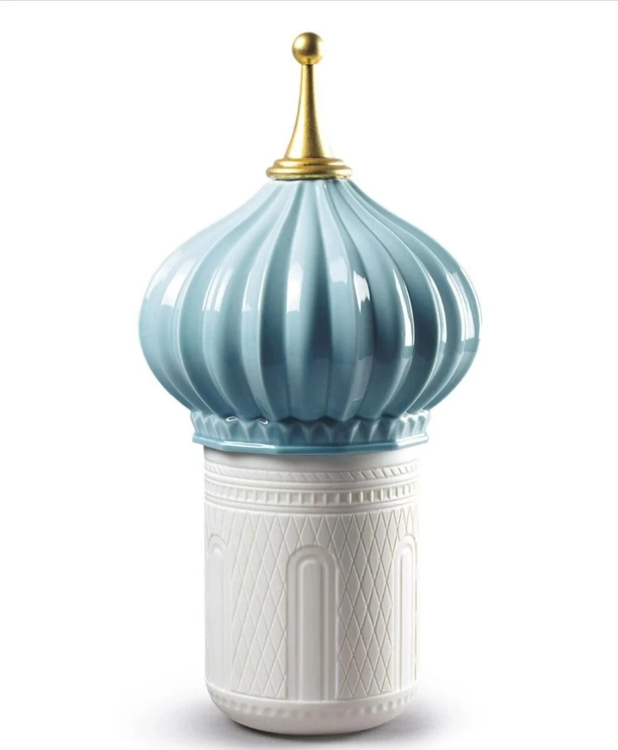 Lladró Blue 1001 Candles Set - Handcrafted Porcelain Collectible Candles