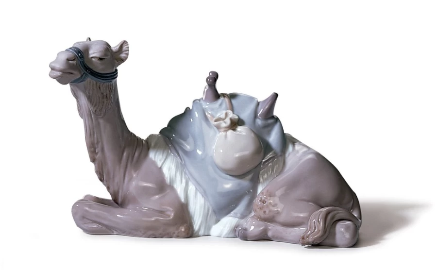 Lladró Camel Nativity Figurine - Handcrafted Christmas Creche Collectible