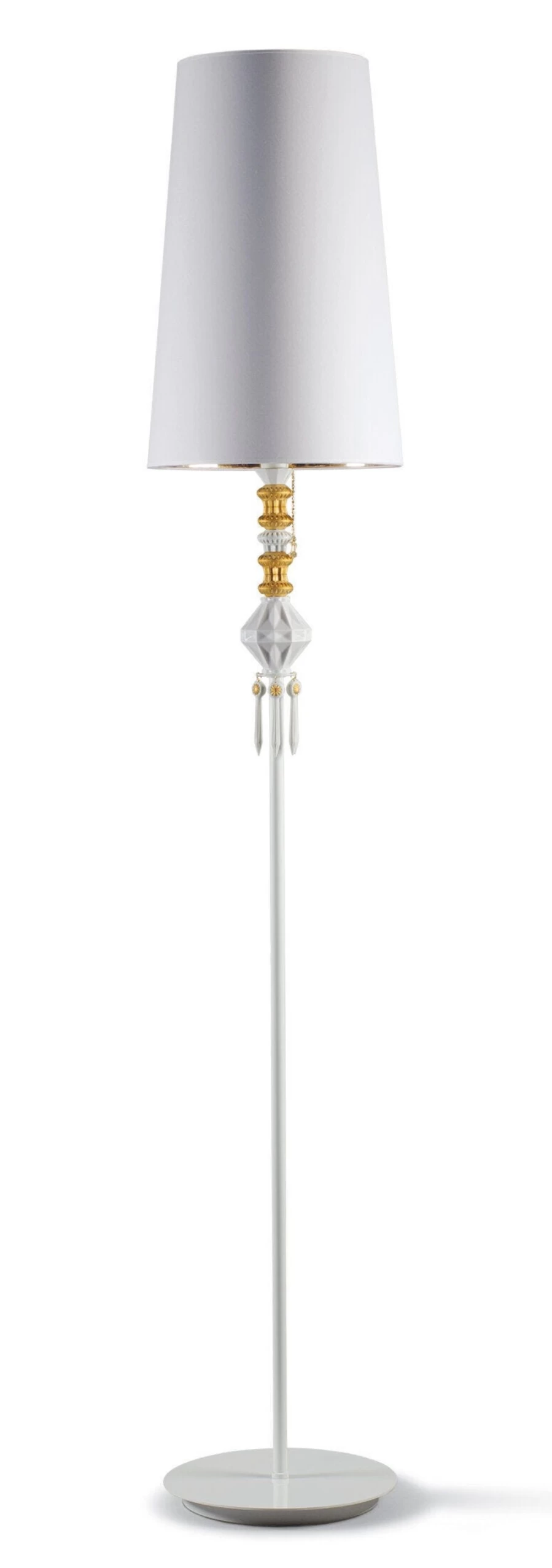 Lladró Belle De Nuit Golden Floor Lamp I - Elegant US Home Lighting