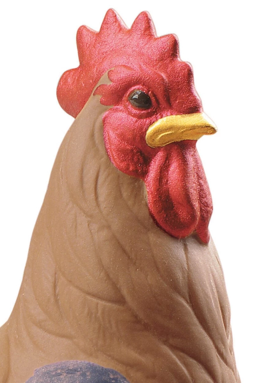 Lladró Mini Rooster Figurine - Handcrafted Porcelain Collectible