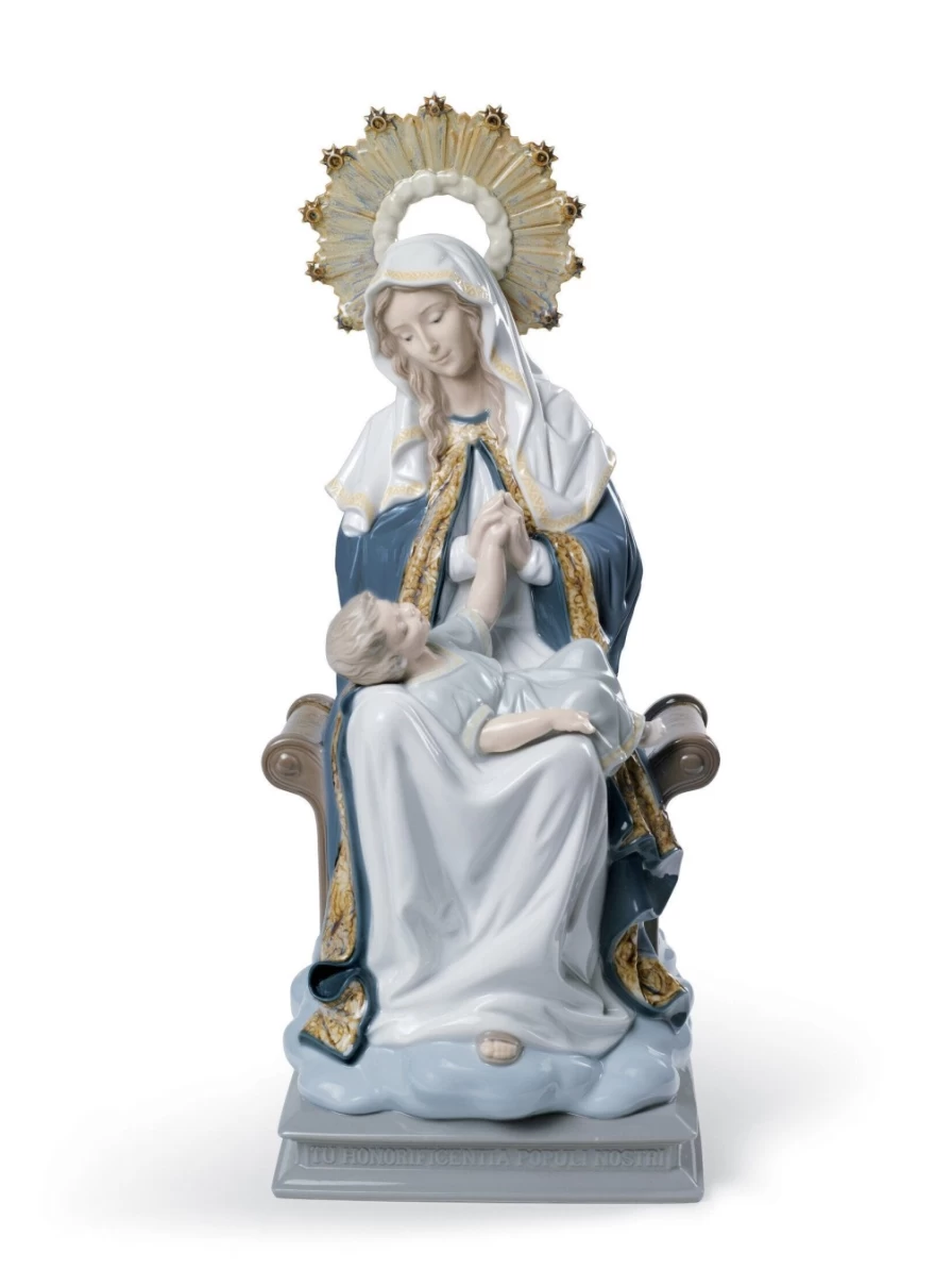 Lladró Our Lady Of Divine Providence Porcelain Figurine - Religious Statue