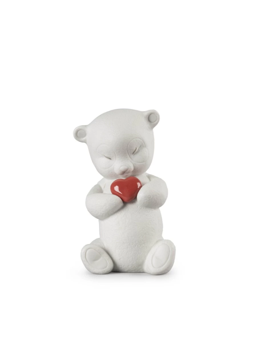 Lladró Roby Courageous Bear Porcelain Figurine – Collectible Art Sculpture