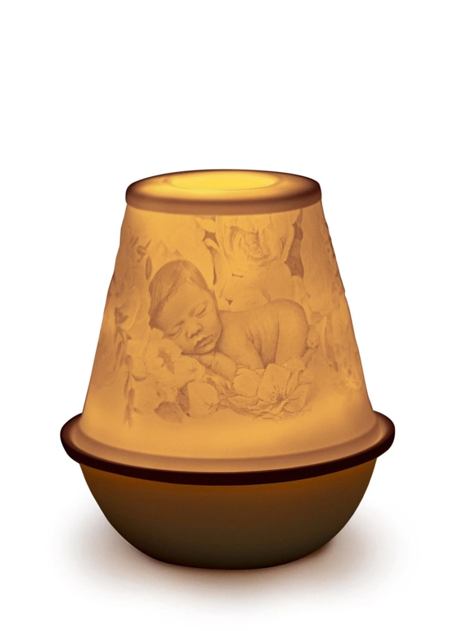 Lladró Rechargeable LED Baby Lithophane Night Light - New Nursery Decor