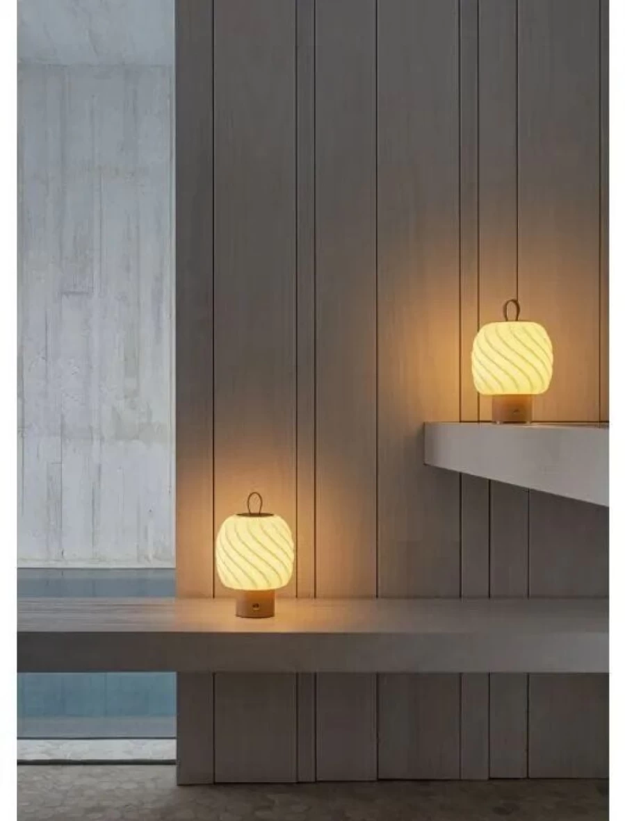 Lladró Set of Portable Ice Cream-Themed Decorative Lamps