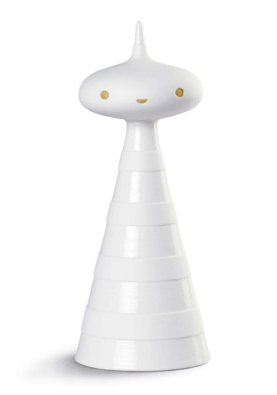Lladró Golden White "Friends With You" Christmas Tree Topper