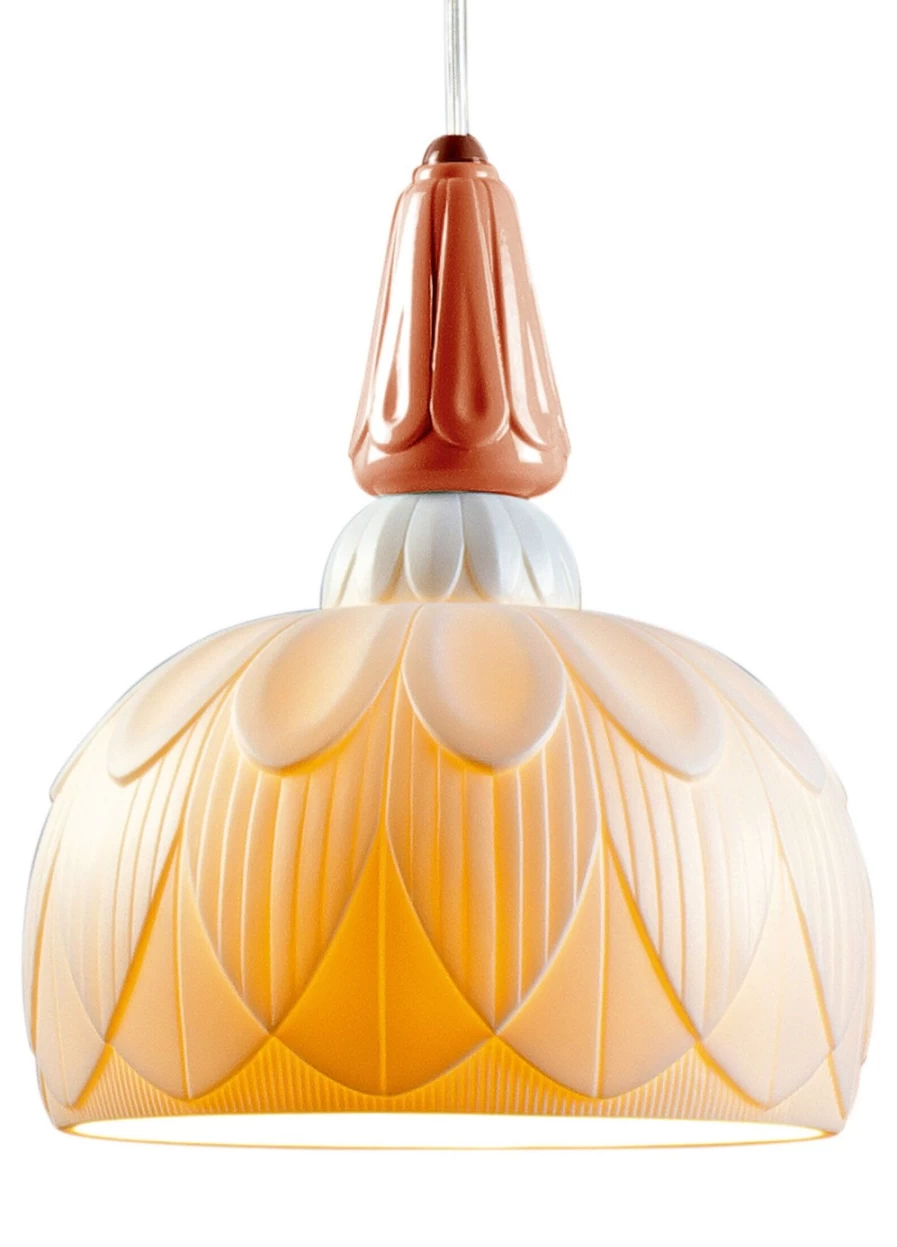 Lladró Ivy And Seed Single Ceiling Lamp - Red Coral Design, Modern Lighting for Home Decor