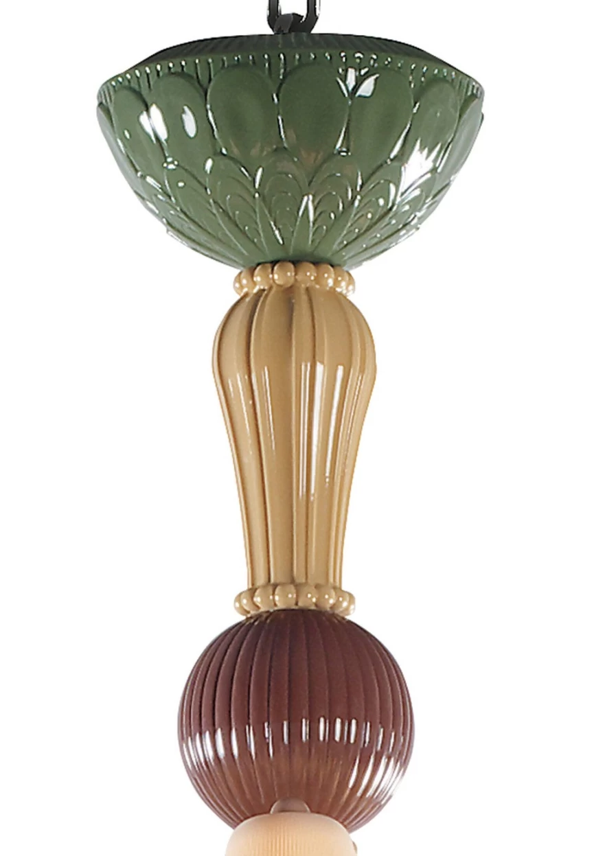 Lladró Medium Ivy And Seed 20-Light Chandelier with Spices Design