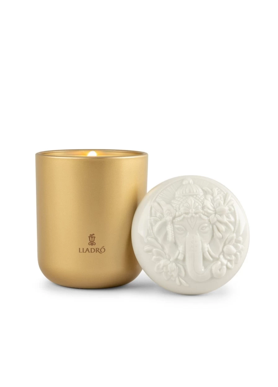 Lladró Lord Ganesha Scented Candle - Gardens of Valencia Collection